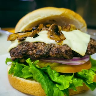 Mushroom Cheeseburger